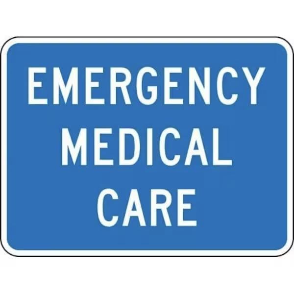 Accuform Emergency Medical Care, High Intensity Reflective Aluminum, 18 in x 24 in FRG118HP - main